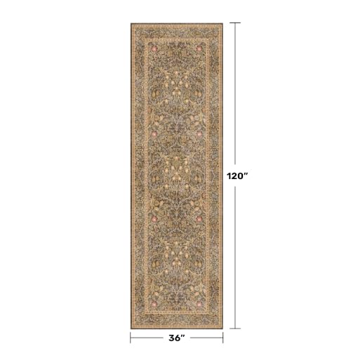 3x10 Long Runner Rugs for Hallway Non Slip (Gold Brown / 3' x 10' (Runner))
