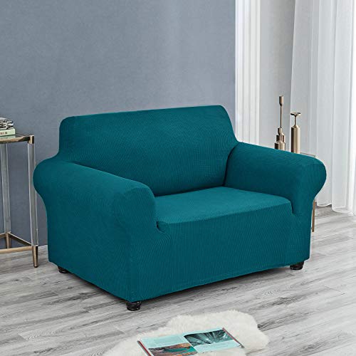 Stretch Chair Couch Cover (Peacock Blue / Small（35" - 55"）)