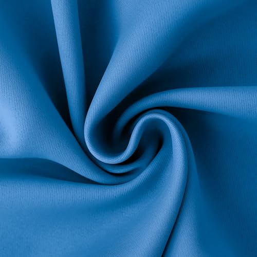 Short Curtains for Small Window 45 Inch Long (Classic Blue / 38"W x 45"L (Pack of 2))