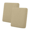 Stretch 2 Pieces Loveseat Couch Cushion Cover for 2 Seat (2-piece / Beige)