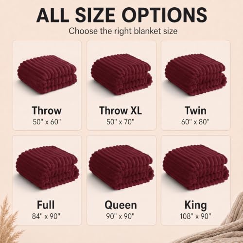 Red Twin Blanket for Bed (Red / Twin (60" x 80"))