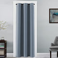 Doorway Curtain Blackout Closet Door Curtain Room Divider Window Treatment Curtain for Bedroom Thermal Insulated Privacy Drape Soundproof Grommet (42"W x 80"L (Pack of 1) / Stone Blue)
