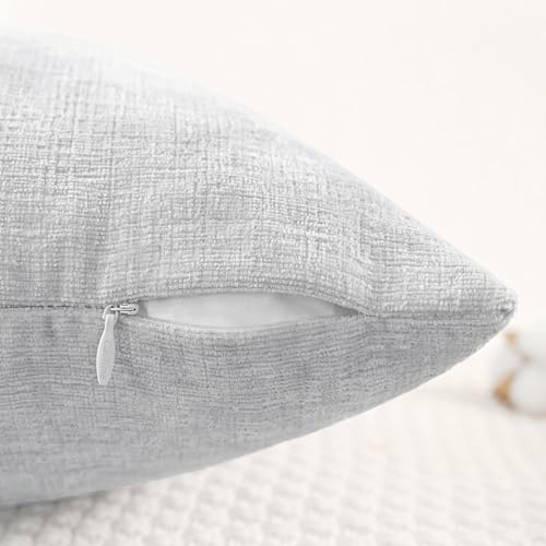 Decorative Throw Pillow Covers 18 X 18 Inches Moonbeam Gray (18" x 18" (Pack of 2) / Moonbeam Gray)