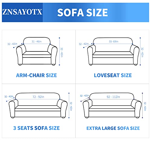 1 Piece Jacquard Chair Slipcovers for Living Room High Stretch Chair Covers with Arms Anti Slip Pets Friendly Couch Sofa Armchair Cover Furniture Protector (Small (31"-46") / Dark Coffee)