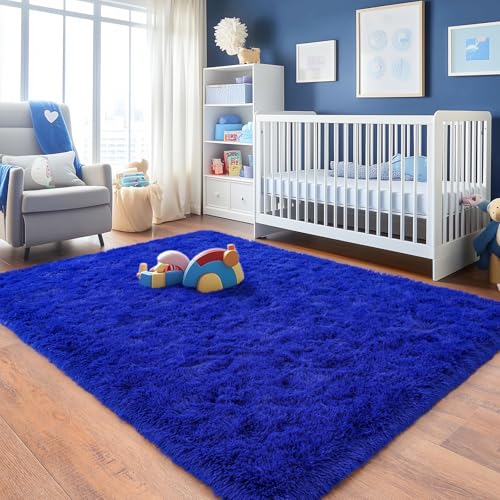 Rugs for Living Room 5x7 (5' x 7' (Rectangular) / Royal Blue)