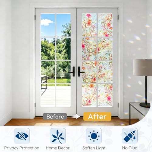 Stained Glass Window Privacy Film (35.4" x 118.1" / Cosmos)