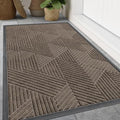 Front Door Mat Outside Entrance (Mixed Khaki / 47" X 32")
