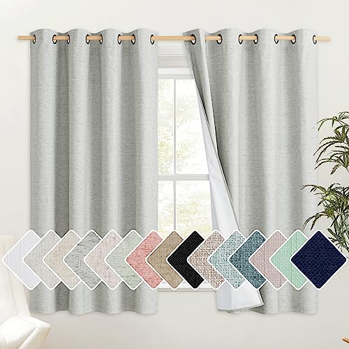 Grey Full Shade Cold Reducing Curtain Panels (52"W x 63"L (Pack of 2) / Grey)
