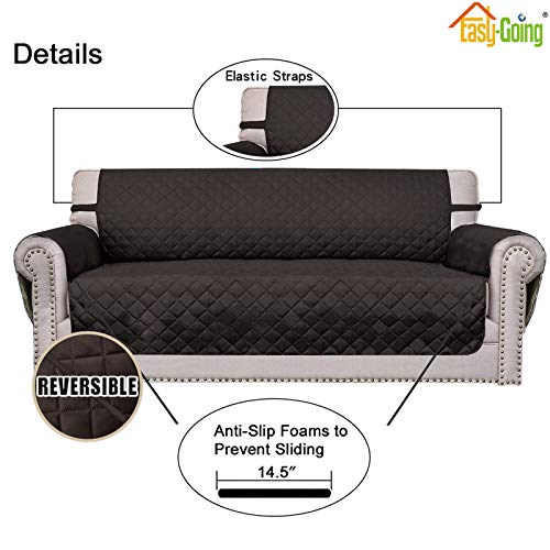 Reversible Couch Cover (Chocolate/Chocolate / Medium-XL Loveseat)