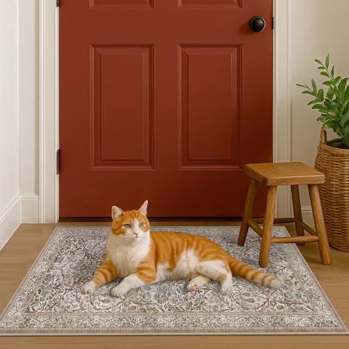 Moss Green Washable 2x4 Entry Rug (Moss / 2' x 4' (Rectangular))