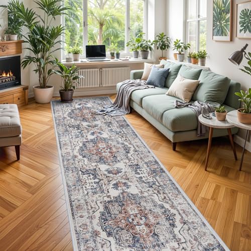 Washable 3x12 Hallway Runner Rugs (3' x 12' (Rectangular) / Brick)