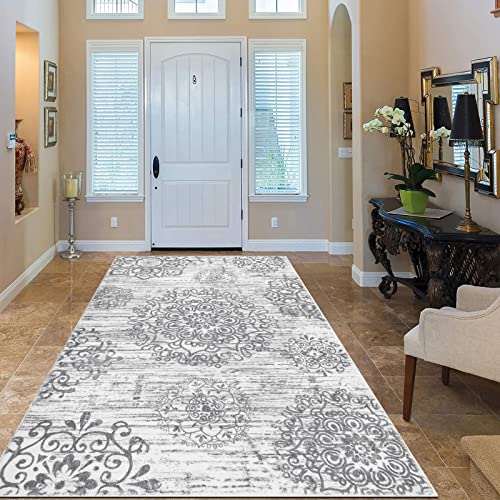 HEBE Area Rug for Entryway 3'x5' (Grey / 3' x 5' (Rectangular))