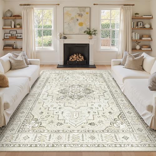 8x10 Area Rugs for Living Room (Beige / 8' x 10' (Rectangular))