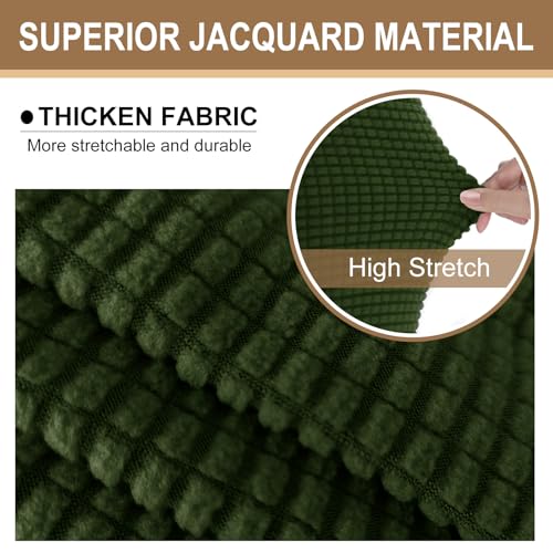 Stretch Futon Cover Armless Bed Slipcover (Bronze Green / Futon)