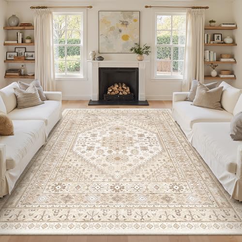 9x12 Area Rugs for Living Room (Cream/Beige / 9' x 12' (Rectangular))