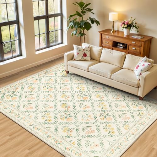 6x9 Area Rug Living Room (Beige/Multi / 6' x 9' (Rectangular))