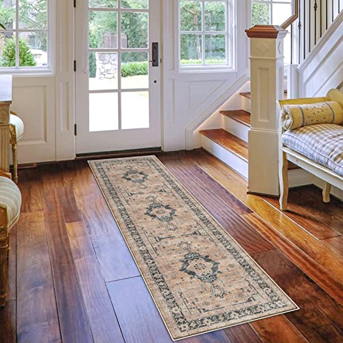 Hallway Washable Runner Rug (2' x 7' (Rectangular) / Orange)