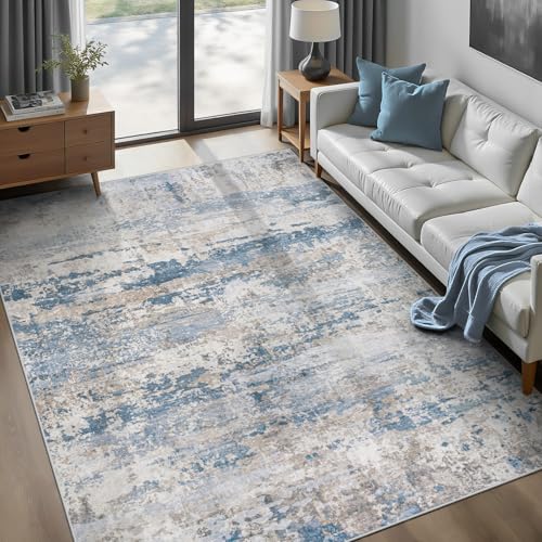 Area Rugs 6x9 for Living Room (Lightbluebrown / 6' x 9' (Rectangular))