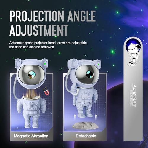 Astronaut Galaxy Projector Night Light (Blue)