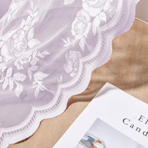 Lilac Purple Lace Curtains (52"W x 96"L (Pack of 2) / Lilac)
