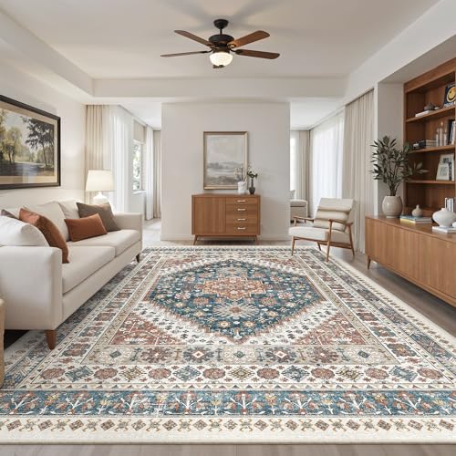 8x10 Area Rugs for Living Room (Navy Blue / 8' x 10' (Rectangular))