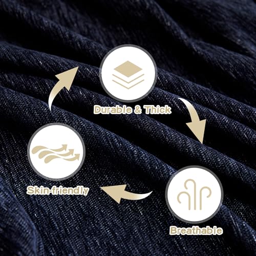 Couch Covers Sectional Couch Covers for Pet Sofa (91" x 118" / Navy Blue)