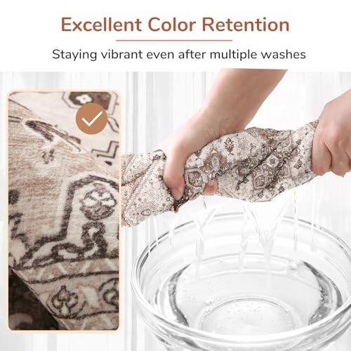 Soft Area Rugs 8x10 (8' x 10' (Rectangular) / Khaki)