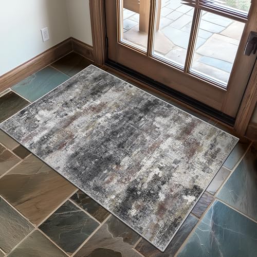 2x3 Area Rugs for Entryway (Dark Grey / 2' x 3' (Rectangular))