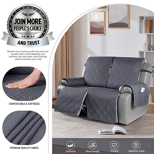 100% Waterproof Oversized Loveseat Recliner Cover (Dark Grey / 2 Seater Oversized)