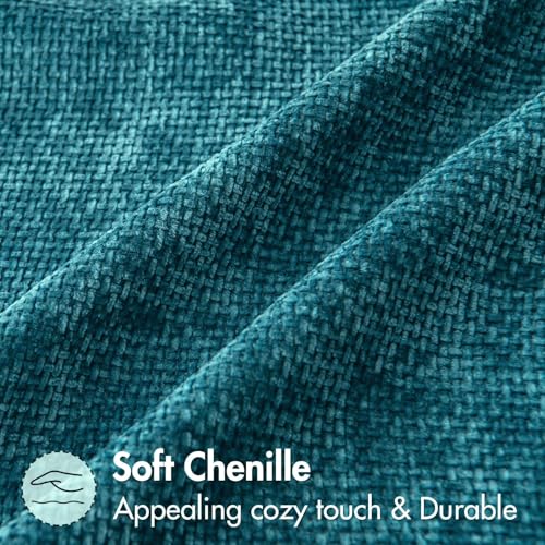 Decorative Couch Throw Pillow Covers 18x18 Inch Coastal Teal 2 Pack (18" x 18" (Pack of 2) / Teal)