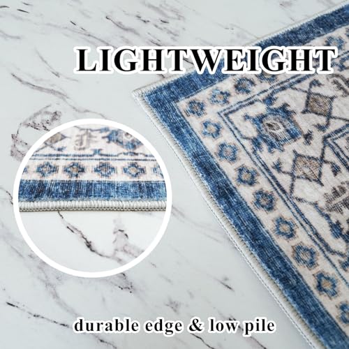 2x4 Non Slip Entryway Area Rugs (2x4 / Blue)