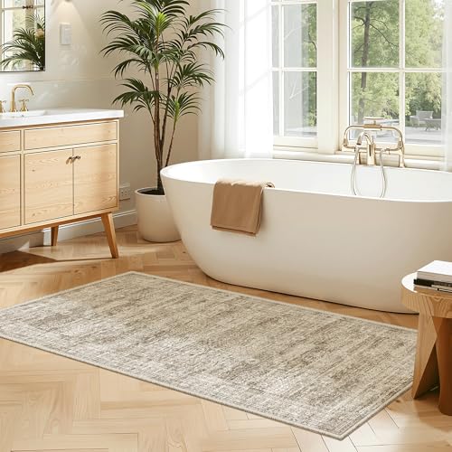 2x4 Washable Rugs for Kitchen (Brown / 2' x 4' (Rectangular))