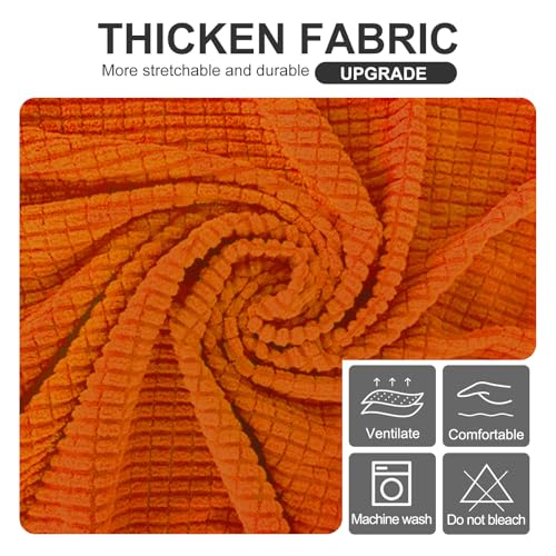 Stretch Futon Cover Armless Bed Slipcover (Orange / Futon)