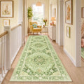 Washable Area Rug (Green/Yellow / 3' x 10' (Rectangular))