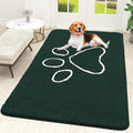 Dog Door Mat for Muddy Paws 59x35 (Blackish Green / 59" X 35")