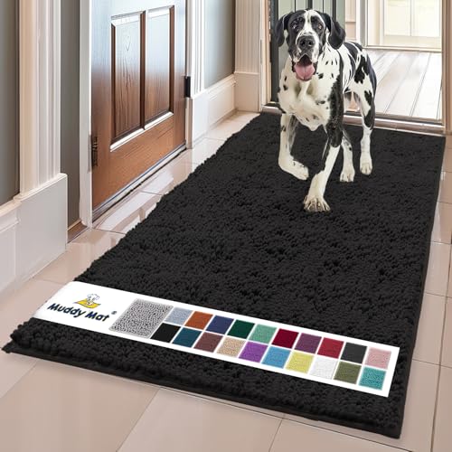Super Water Absorbent Door Mat Indoor (Black / 36" x 120")