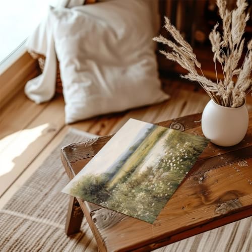 Vintage Farmhouse Canvas Wall Art (10"L x 8"W / Wildflower)