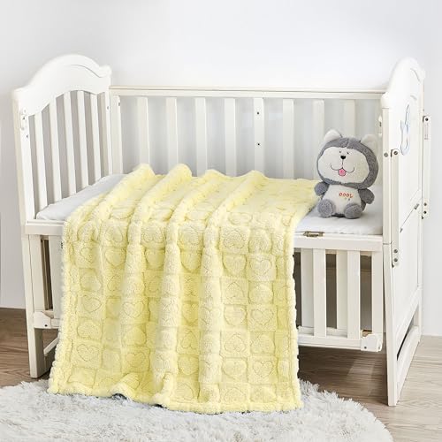 Heart Baby Blanket (01 Yellow / 30"x40")