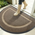 Half Circle Front Door Mat Outside 35x23 All (Brown / 35" x 23")