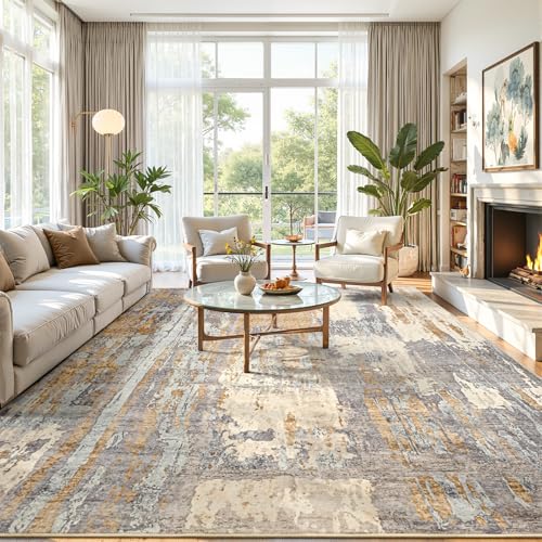 Washable 6x9 Camel Area Rug with Non (Camel / 6' x 9' (Rectangular))