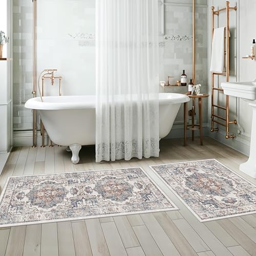 2 Piece Kitchen Runner Rug Set (2x3+2x4 / Brick)