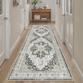Kitchen Runner 2'6''x8' Soft Rug Runners for Hallways (Black / 2'6" x 8' (Runner))