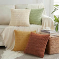 4 Packs Decorative Throw Pillow Covers for Living Room Couch Bed (18" x 18" (Pack of 4) / Fall)