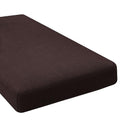 Super Stretch Individual Chaise Cover Sectional Couch Covers for L Shaped Sofa Both Left (Chocolate / Chaise Cover)