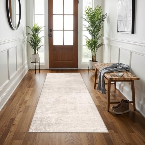 Washable 3x5 Kitchen Area Rug (3' x 5' (Rectangular) / Beige/Cream)