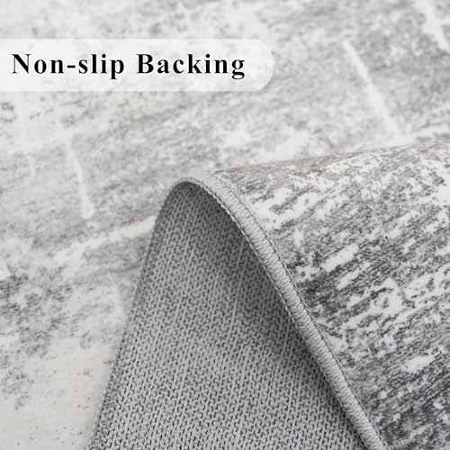 Washable 2x5 Hallway Runner Rug (2' x 5' (Rectangular) / Light/Grey)