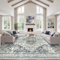10x14 Area Rugs for Living Room (Blue/Ivory / 10' x 14' (Rectangular))