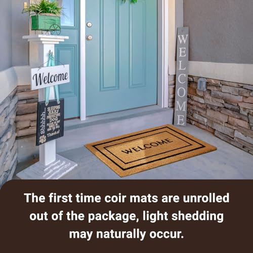 Coco Coir Door Mat with Heavy Duty Backing (Double Box)