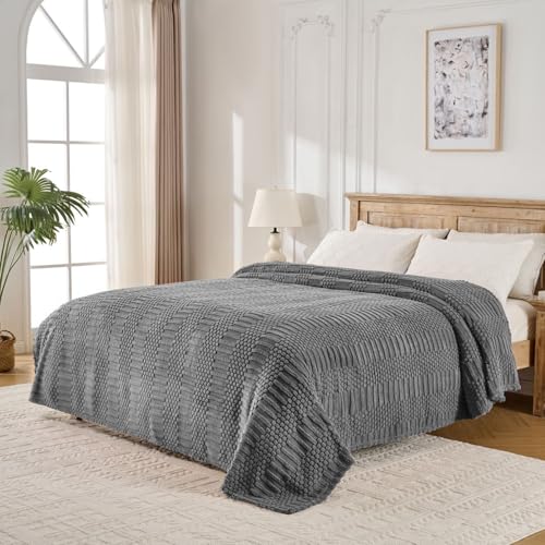 Grey Throw Blanket (Grey / Throw(50x60))