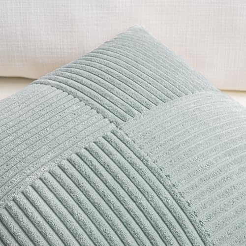 Set of 2 Grey Blue Boho Long Lumbar Body Decorative Throw Pillow Cover 14x36 Inch for Bed Couch Bedroom Bench (Grey Blue / 36" x 14" (Pack of 2))